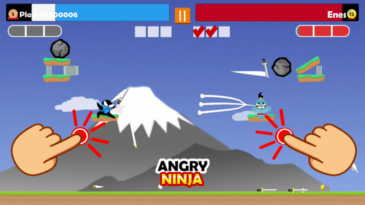 اسکرین شات بازی Jumping Ninja Party 2 Player 4