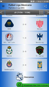 اسکرین شات برنامه Soccer Mexican League 4
