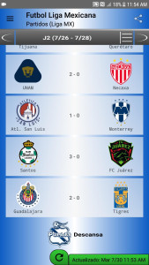 اسکرین شات 4 برنامه SoccerLair Mexican Leagues