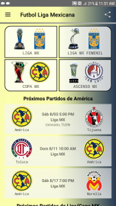 اسکرین شات 3 برنامه SoccerLair Mexican Leagues