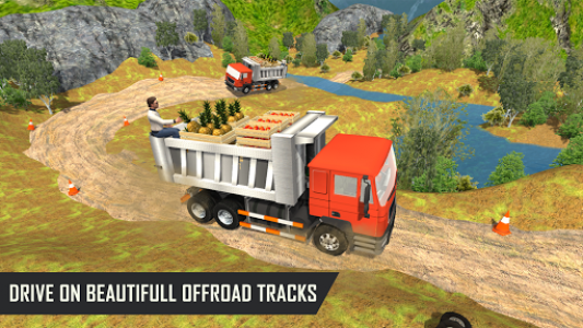 اسکرین شات بازی Offroad Fruit Transport Truck City Drive Simulator 6