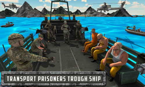 اسکرین شات بازی Army Prisoner Transport Ship 2