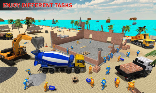 اسکرین شات بازی House Construction Beach Building Sim 4
