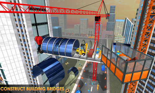 اسکرین شات بازی Buildings Connecting Bridge Construction 1
