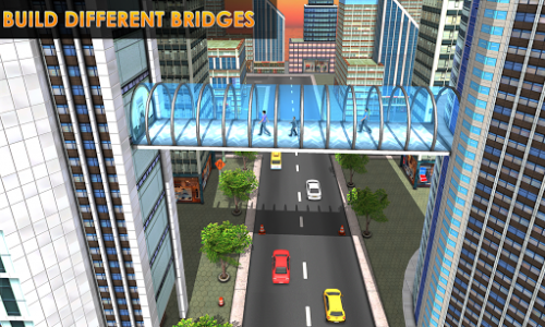 اسکرین شات بازی Buildings Connecting Bridge Construction 3