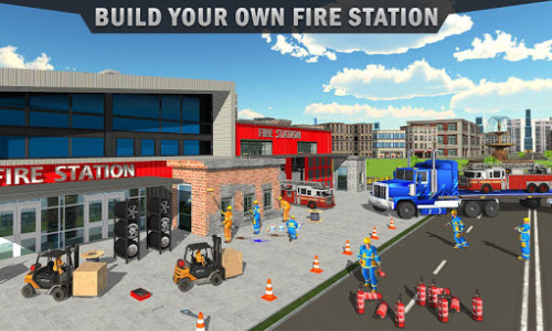 اسکرین شات بازی Firefighter Truck Simulator: Rescue Games 1