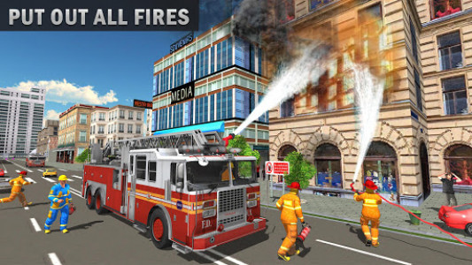 اسکرین شات بازی Firefighter Truck Simulator: Rescue Games 8