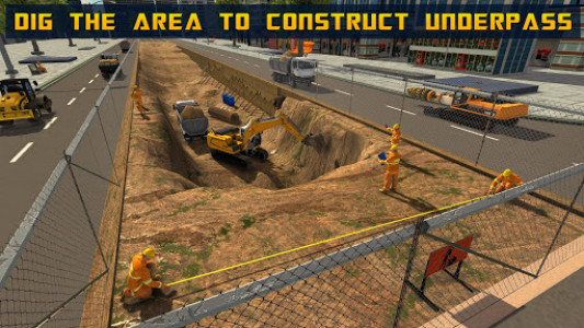 اسکرین شات بازی Mega City Underpass Construction: Bridge Building 5