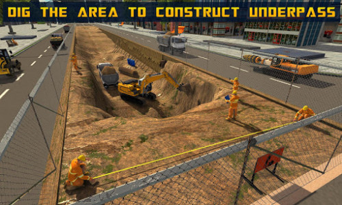 اسکرین شات بازی Mega City Underpass Construction: Bridge Building 1