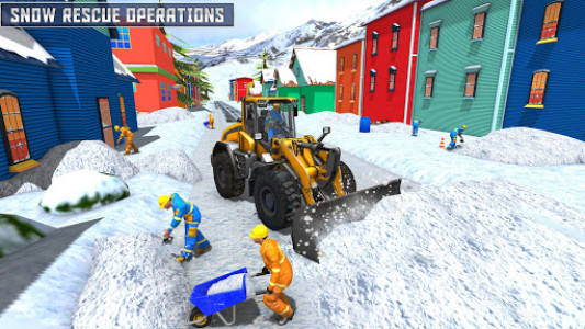 اسکرین شات بازی Snow Drive Rescue Plow Excavator 2018 5
