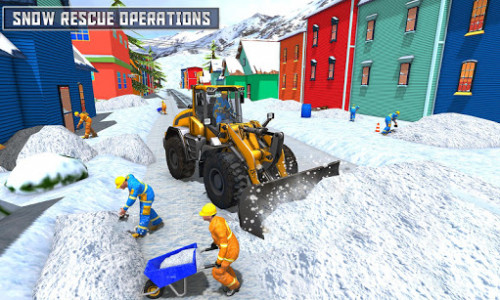 اسکرین شات بازی Snow Drive Rescue Plow Excavator 2018 1
