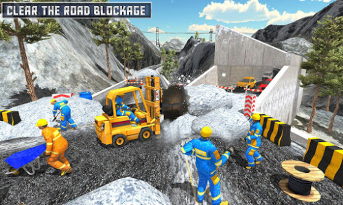 اسکرین شات بازی Snow Drive Rescue Plow Excavator 2018 2