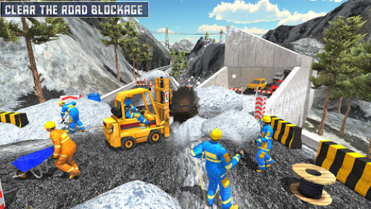 اسکرین شات بازی Snow Drive Rescue Plow Excavator 2018 6