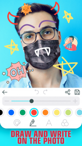 اسکرین شات برنامه Face mask - photo editor 8