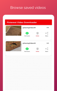 اسکرین شات برنامه Video downloader for Pinterest 3