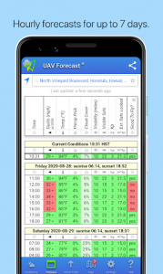 اسکرین شات برنامه UAV Forecast for DJI Quadcopter & UAV Drone Pilots 2