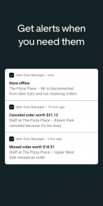 اسکرین شات برنامه Uber Eats Manager 4