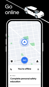 اسکرین شات 2 برنامه Uber - Driver: Drive & Deliver