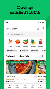 اسکرین شات 3 برنامه Uber Eats: Food and Groceries