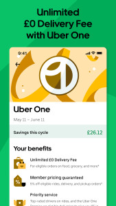 اسکرین شات 6 برنامه Uber Eats: Food and Groceries