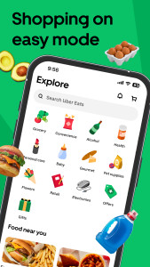 اسکرین شات 1 برنامه Uber Eats: Food and Groceries