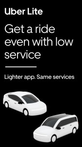 اسکرین شات 1 برنامه Uber Lite