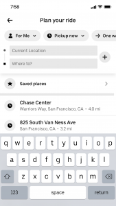 اسکرین شات برنامه Uber - Request a ride 4