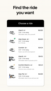 اسکرین شات 4 برنامه Uber - Request a ride