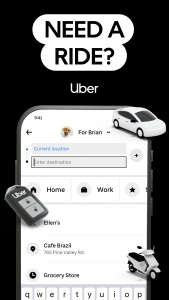 اسکرین شات برنامه Uber - Request a ride 1