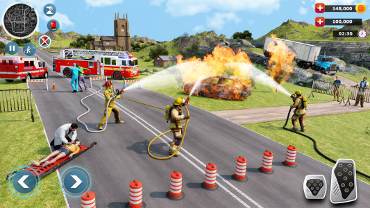 اسکرین شات بازی Firefighter :Fire Brigade Game 4