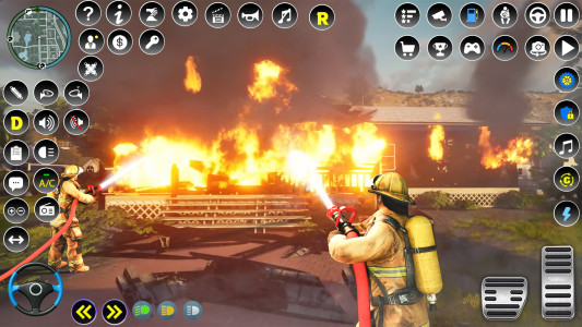 اسکرین شات بازی Firefighter :Fire Brigade Game 1