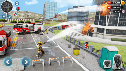 اسکرین شات بازی Firefighter :Fire Brigade Game 2