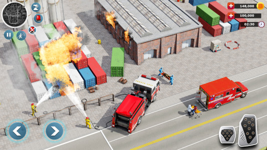 اسکرین شات بازی Firefighter :Fire Brigade Game 3