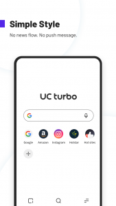 اسکرین شات برنامه UC Browser Turbo- Fast Download, Secure, Ad Block 1