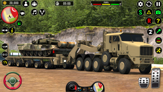 اسکرین شات بازی Army Cargo Truck Driving Game 3