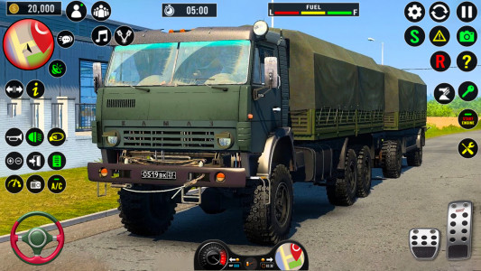 اسکرین شات بازی Army Cargo Truck Driving Game 1