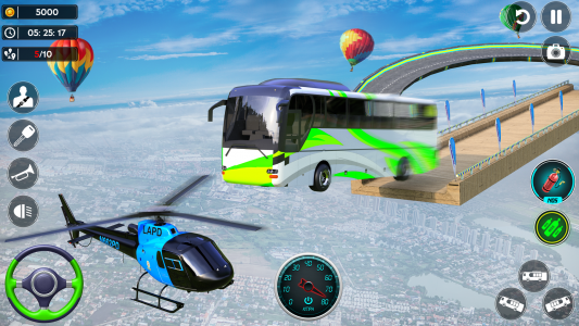 اسکرین شات برنامه Impossible Bus Stunt Game 2023 3