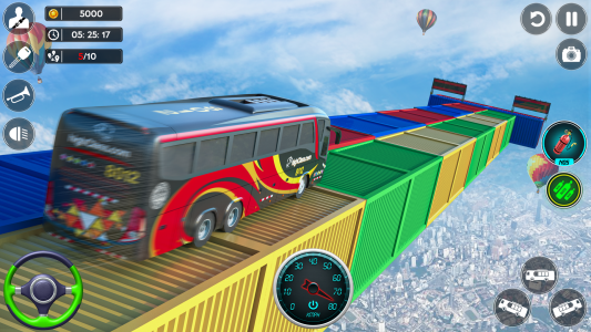 اسکرین شات برنامه Impossible Bus Stunt Game 2023 4