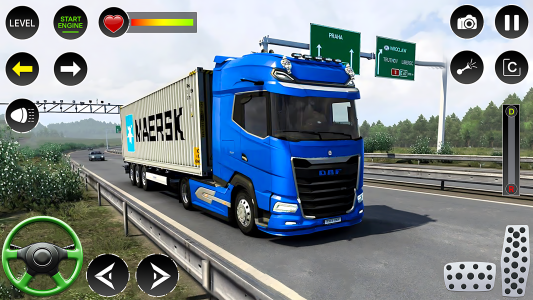 اسکرین شات 2 بازی Euro Cargo Truck Driving Game