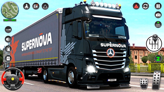اسکرین شات بازی Euro Cargo Truck Driving Game 5