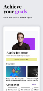 اسکرین شات 2 برنامه Udemy - Online Courses