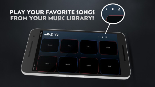 اسکرین شات 3 برنامه mPAD - Mobile Octapad & Drum