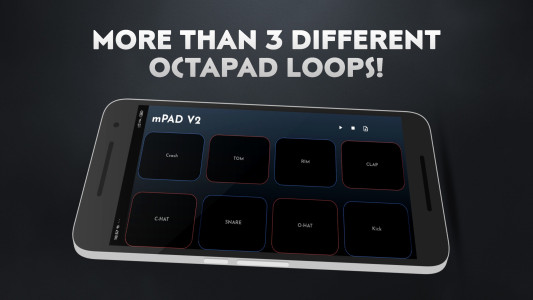 اسکرین شات 2 برنامه mPAD - Mobile Octapad & Drum