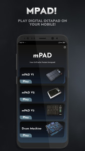 اسکرین شات 1 برنامه mPAD - Mobile Octapad & Drum