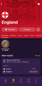 اسکرین شات 4 برنامه UEFA Women's EURO 2025