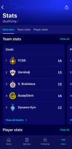 اسکرین شات 6 برنامه Champions League Official