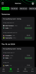 اسکرین شات 3 برنامه UEFA Conference League