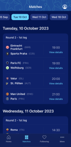 اسکرین شات 3 برنامه UEFA Women's Champions League