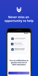 اسکرین شات 4 برنامه UEFA Volunteers