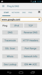 اسکرین شات برنامه Ping & Net 1